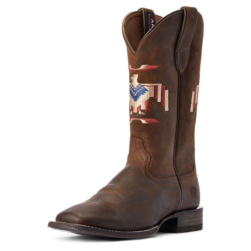 Ariat Circuit Thunderbird Chimayo - Miesten TummanRuskea Bootsit ( IOFRSU-491 )